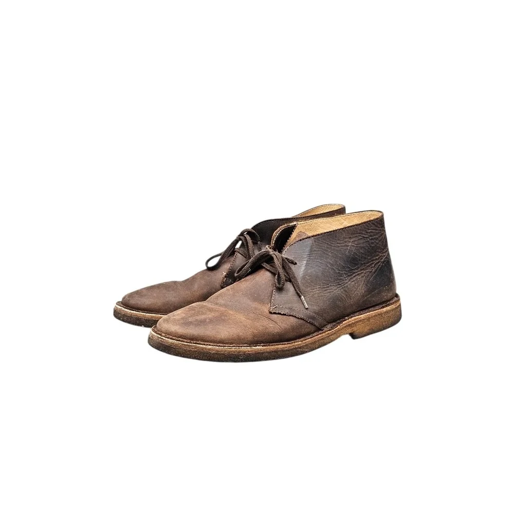 Astorflex Men's Size 11 GUC Brownflex Brown Leather Crepe Outsole‎ Chukka Boots